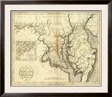 States of Maryland and Delaware, c.1796 Framed Giclee Print by John Reid