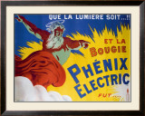 Phenix Electric Framed Giclee Print by E. Gallice