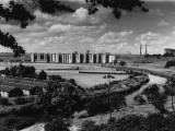 View across Manchester Racecourse Toward Kersal Photographic Print by Shirley Baker