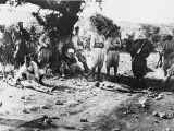 Turkish Soldiers with Casualities at Gallipoli During World War I Photographic Print by Robert Hunt