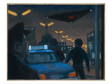 UFO over Brussels Giclee Print by Michael Buhler