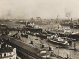 The Port of Hamburg, Germany, Pre War in the 1930s Photographie par Robert Hunt