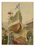 This Warship for the Russian Navy Is Built in France, and Launched at Toulon Giclee Print