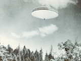 Spinning UFO over Merlin, Oregon Photographic Print