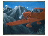 UFOs over the Cascade Mountains Giclee Print by Michael Buhler