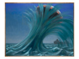 UFO Rising from Sea Giclee Print by Michael Buhler
