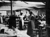 After the Arrival of the Titanic Survivors Photographic Print