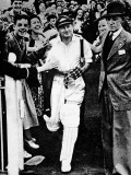 Don Bradman Going Out to Bat for the Last Time Photographic Print