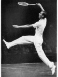 Fred. J. Perry Playing on the Centre Court at Wimbledon Photographic Print