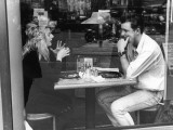 Diners at Oxford Street Pizza Hut Restaurant Fotografisk trykk av Shirley Baker