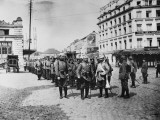 German Infantry Entering Liege During World War I Photographic Print by Robert Hunt