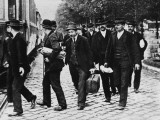 German Mobilisation to the Reserve Army at a Train Station During World War I Photographic Print by Robert Hunt