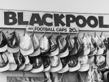 Football Caps on Sale at Blackpool - 1970 Photographic Print by Shirley Baker