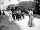 Playing Diabolo While the Motor Gets Mended 1907 Photographic Print