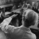 Pupil Being Searched for Head Lice at School Photographic Print by Henry Grant