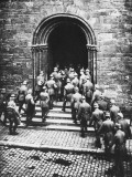 German Troops Entering Church During World War I Photographic Print by Robert Hunt
