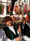 Camacha Woman with Musical Instrument, Funchal, Madeira Photographic Print