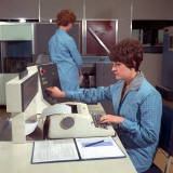 Computer Operators Photographic Print by Heinz Zinran