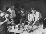 Boys Club Sandwich Making 1928 Photographic Print
