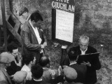 Punters Collect their Winnings from a Bookmaker at Dingle Racecourse, County Kerry, Ireland Photographic Print by Henry Grant