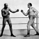 Jack Johnson and James Jeffries, 1910 Photographic Print