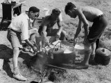Boys Club, Food Preparation 1932 Photographic Print