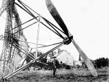 A Propeller Attached to the Wreckage of a German Zeppelin Photographic Print