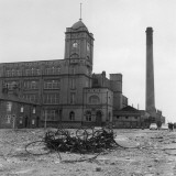 Exterior View of the Firs Mill Textile Factory, Leigh, Lancashire Photographic Print by Henry Grant