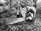 A Gondola, Part of the Wreckage of a German Zeppelin Photographic Print