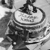 Happy Xmas Cake Photographic Print