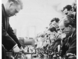 Serious Thought at a Chess Match Photographic Print by Henry Grant