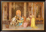 The Chess Game Poster by F. Beda