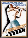 Le Titan Framed Giclee Print