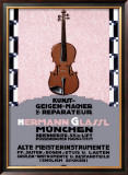 Hermann Glassl Violin Maker Framed Giclee Print