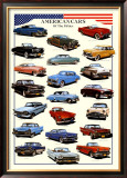 Cars American Cars of Fifties Posters
