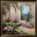 Seaside Garden Print by Haibin 