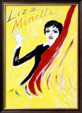 Liza Minelli Framed Giclee Print by Junot 