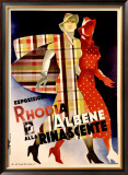 La Rinascente, Esposizione Rhodia Albene Framed Giclee Print by Marcello Dudovich