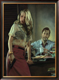 Detective Greg Pouring Framed Giclee Print by Richie Fahey
