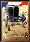 Peugeot, 1919 Framed Giclee Print by René Vincent