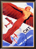 C.N.T., Loor a Los Heroes Framed Giclee Print by Arturo Ballester