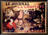Le Journal, La Loupiote Framed Giclee Print by Poulbot 