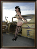 50's Pin-Up Girl Framed Giclee Print by David Perry