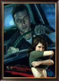 The Getaway Man Framed Giclee Print by Richie Fahey