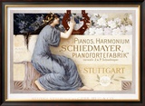 Pianos Harmonium Schiedmayer Framed Giclee Print by Laeuger 