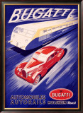 Bugatti Framed Giclee Print by R. Geri