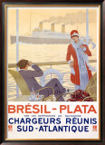 Bresil-Plata Framed Giclee Print by Sandy Hook