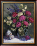 Peonies And Ginger Jar Prints by Hope Reis