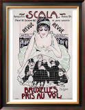 Scala to Bruxelles Framed Giclee Print by Jean-Dominque Van Caulaert