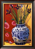 Irises in an Oriental Vase I Posters by Curtis Kelly